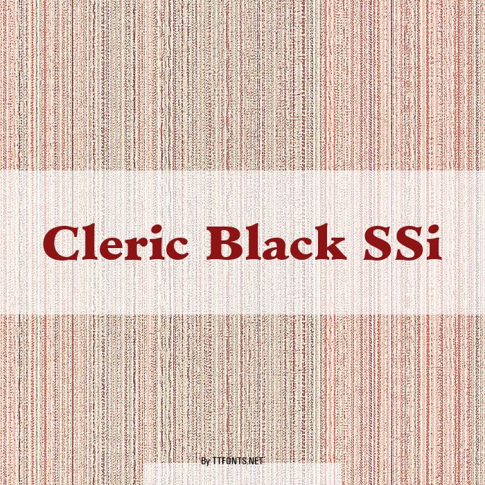 Cleric Black SSi example